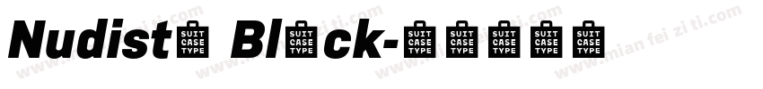 Nudista Black字体转换
